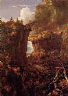 Thomas Cole Canvas Paintings - Portage Falls on the Genesee